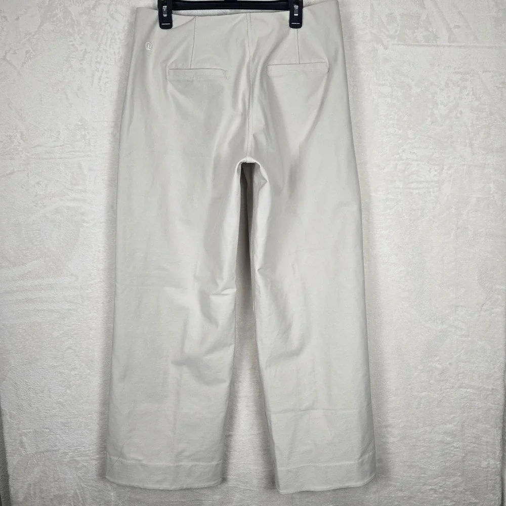 Lululemon Utilitech Relaxed-Fit Mid-Rise Trouser Bone White W5FWYS women's 14